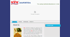 Desktop Screenshot of mvmasafoetida.com